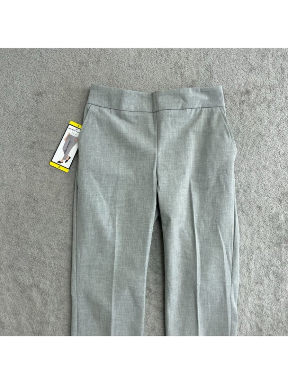 NWT Hilary Radley Women's S Heather Gray Slim Leg Pants 26"  Pull on J2106 - Picture 12 of 14